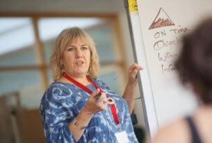 a person writing on a whiteboard