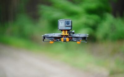 a toy robot on a road
